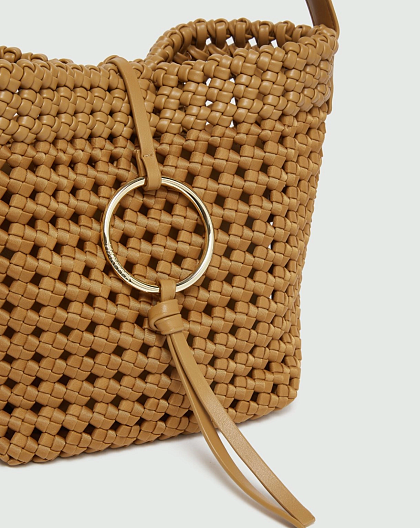 Плетеная сумка с магнитным замком – фото 3